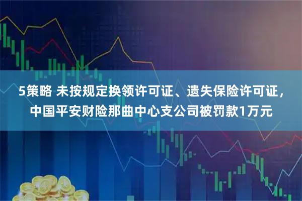 5策略 未按规定换领许可证、遗失保险许可证，中国平安财险那曲中心支公司被罚款1万元